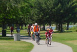 Photo of people riding bikes.