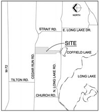 Map of the township with Century Farm Village highlighted.