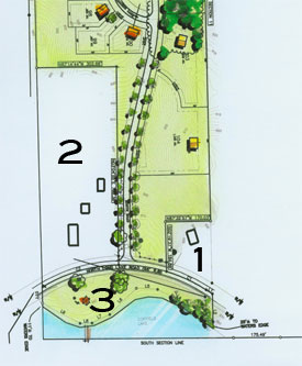 Map showing Woolfolk ownership/legal rights to property.